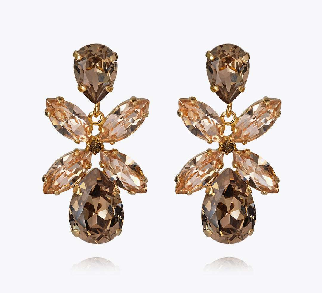 Dione Earrings / Greige Combo