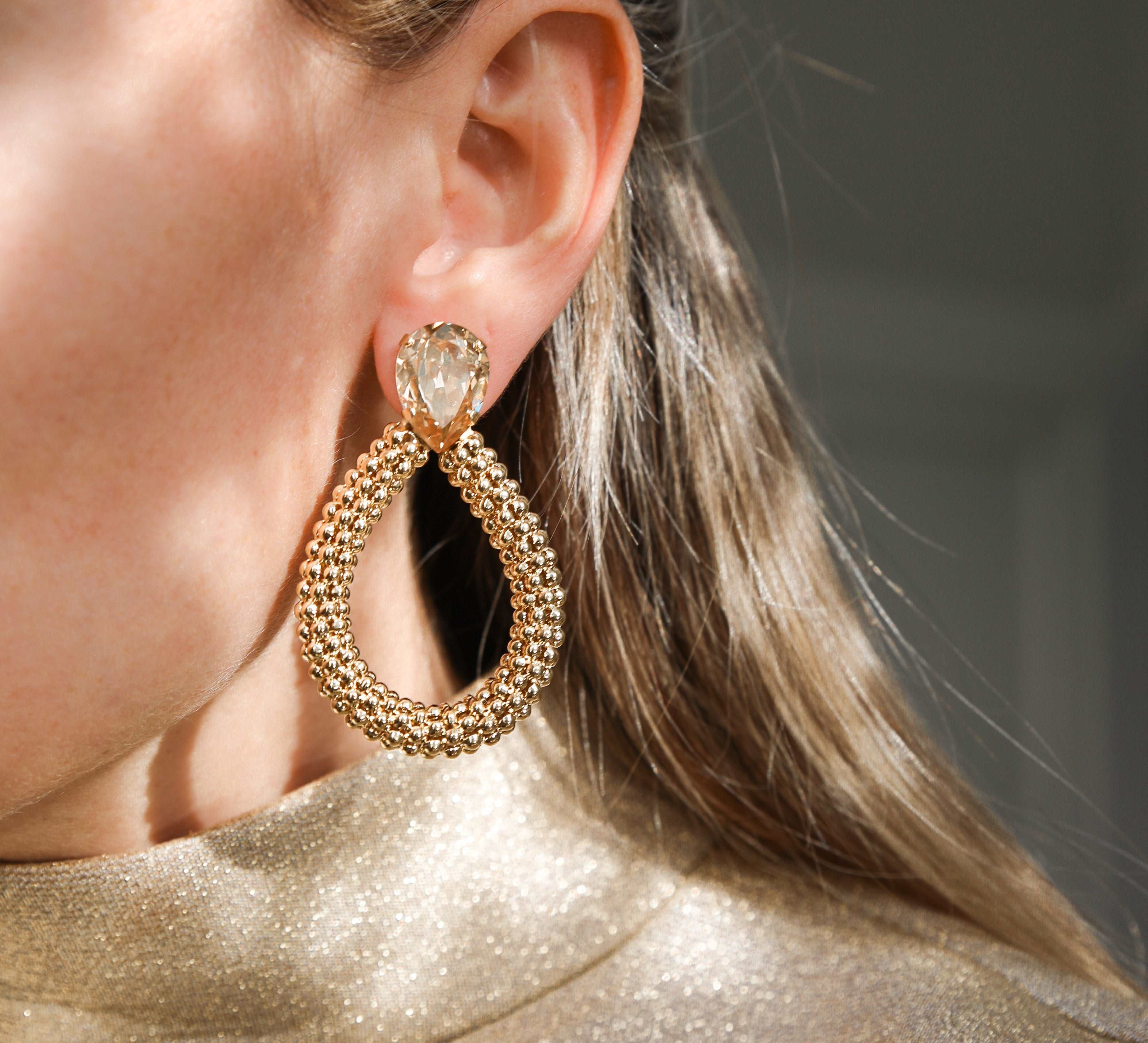 Classic Rope Earrings / Golden Shadow