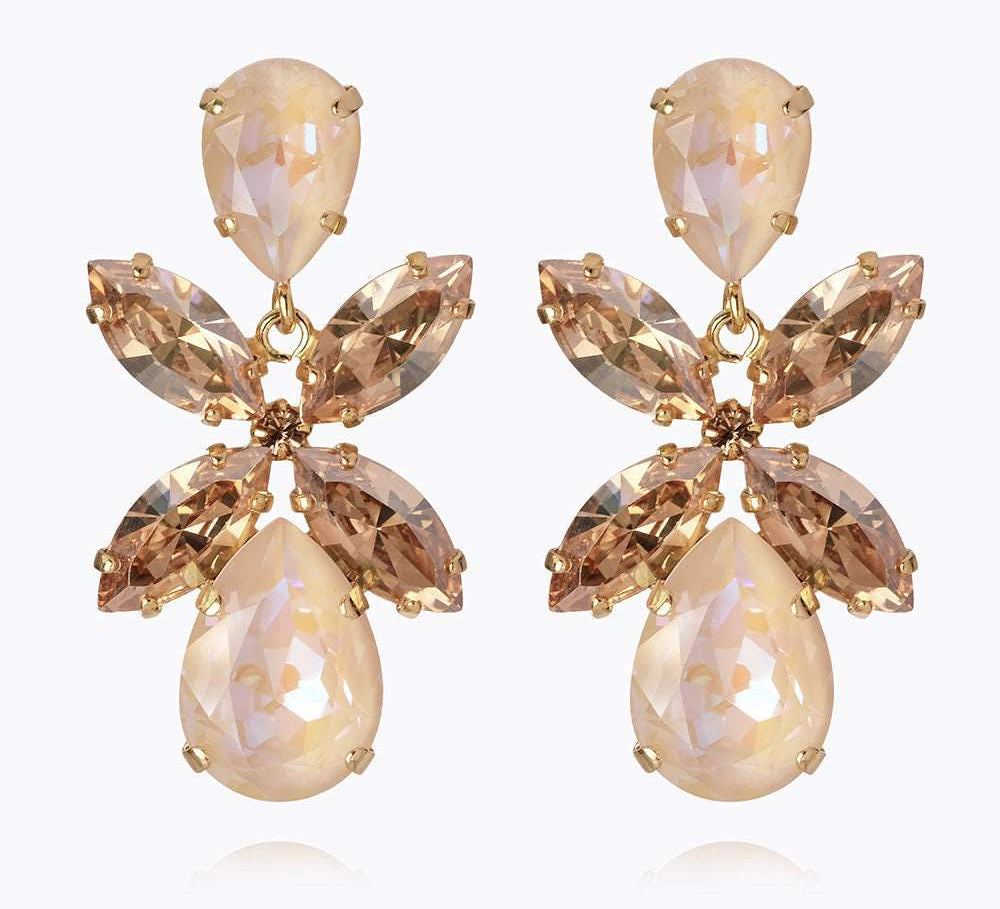 Caroline Svedbom - Dione Earrings Ivory Delite Combo Gold