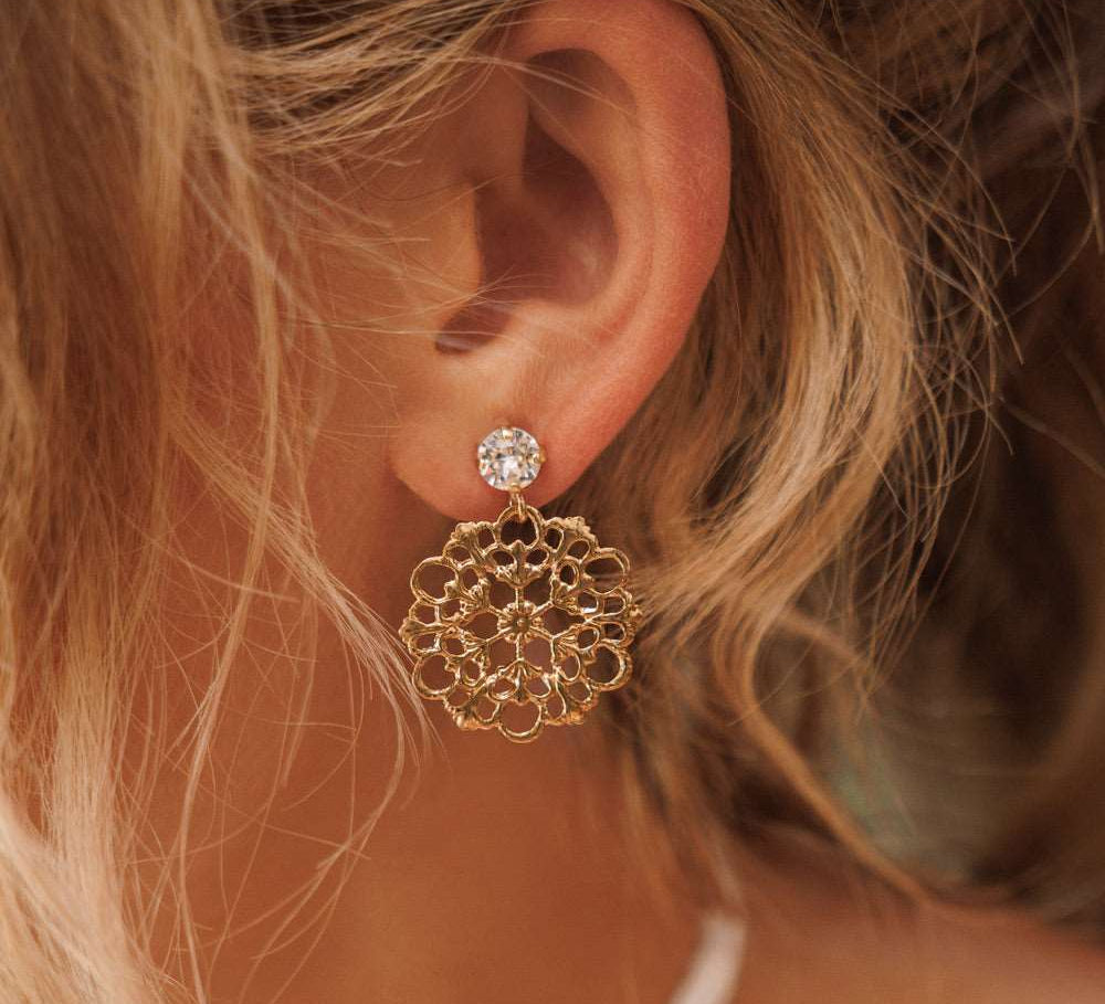Andrea Earrings / Crystal