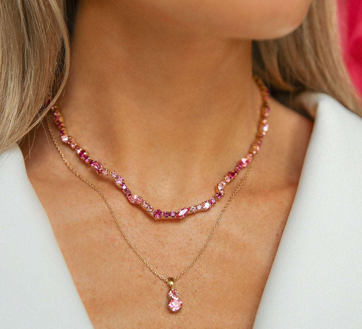 Antonia Necklace / Rose Combo