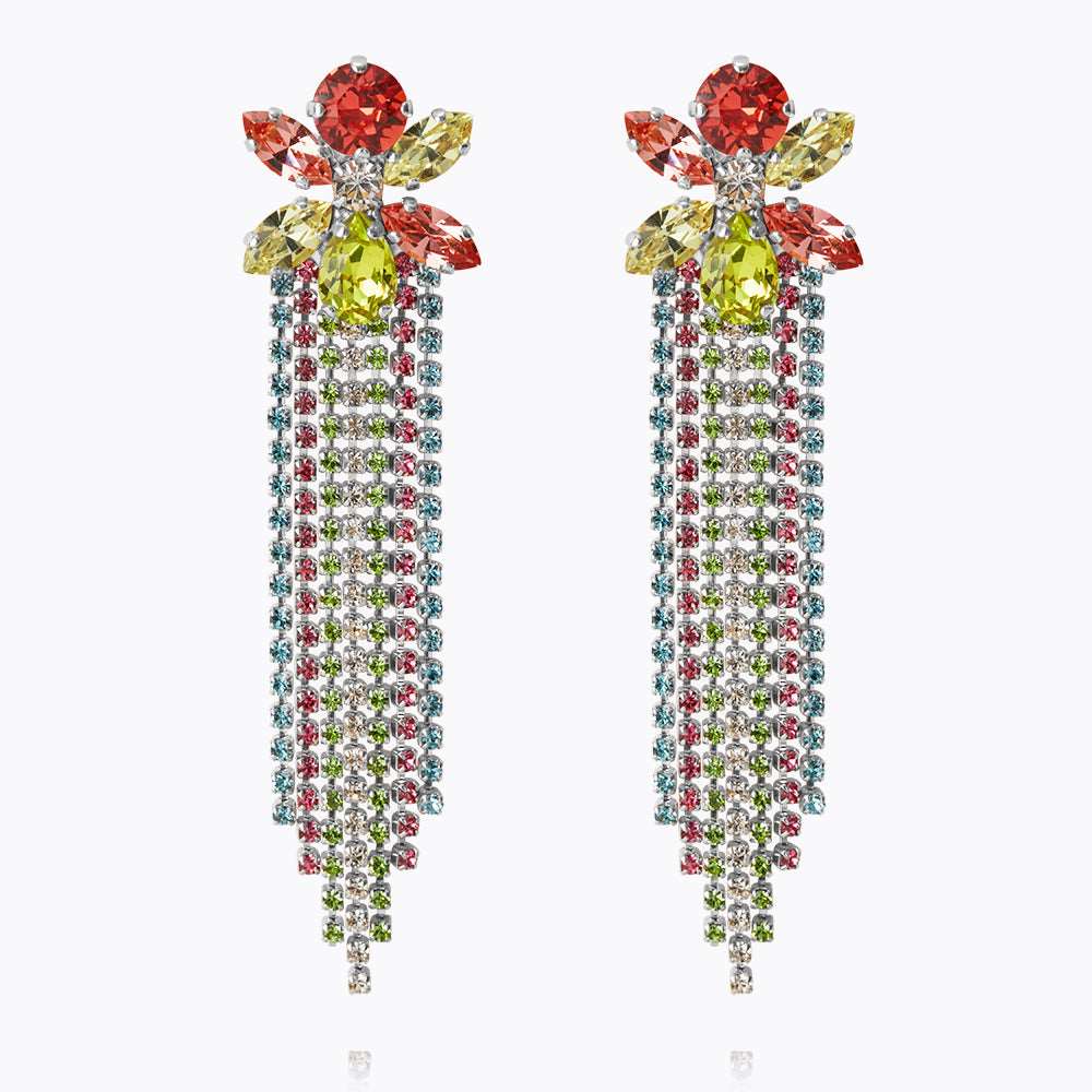 Caroline Svedbom - Ciara Earrings Tropicana Combo Rhodium