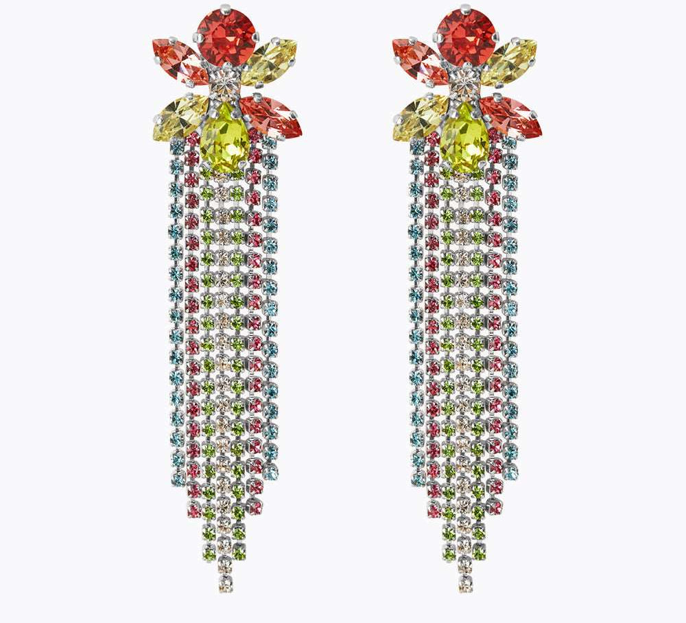 Caroline Svedbom - Ciara Earrings Tropicana Combo Rhodium