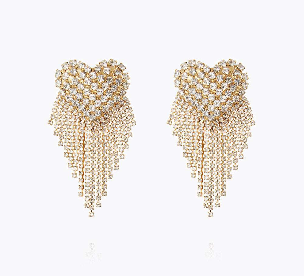Caroline Svedbom - Cordelia Earrings Crystal Gold