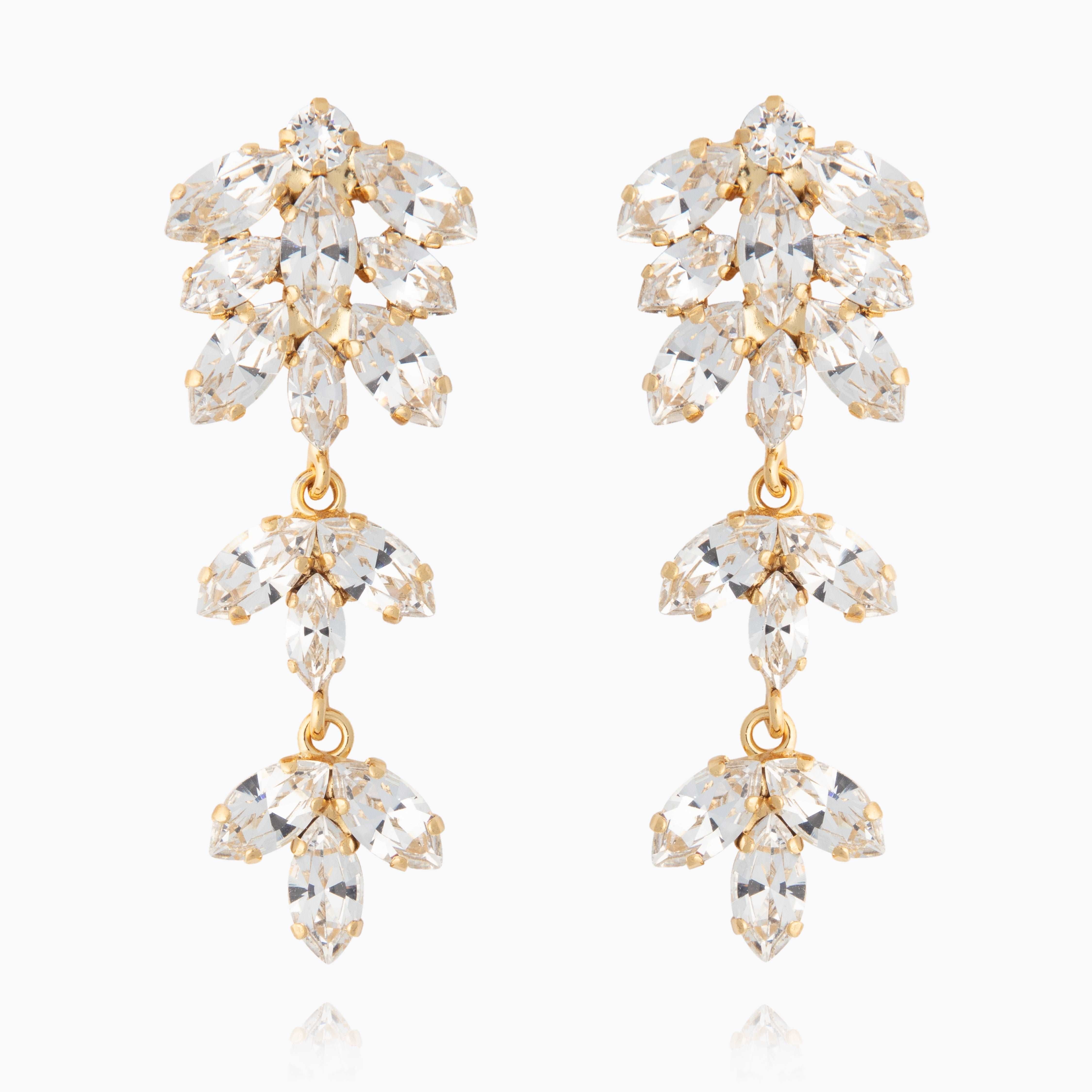 Caroline Svedbom - Falling In Love Earrings Crystal Gold
