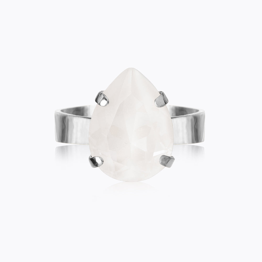 Caroline Svedbom - Mini Drop Ring Electric White Rhodium