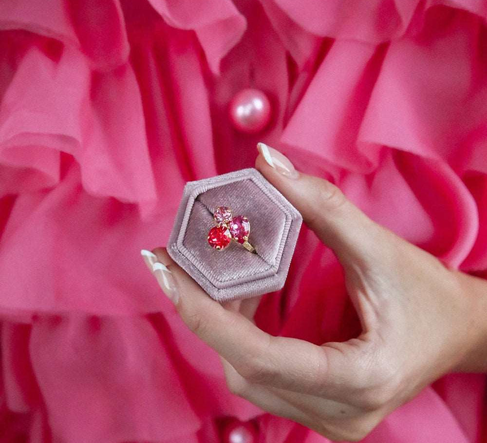 Colette Ring / Coral Combo