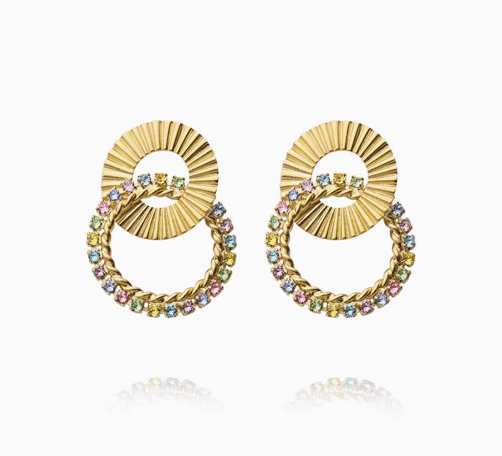 Caroline Svedbom - Gianna Earrings Pastel Combo Gold
