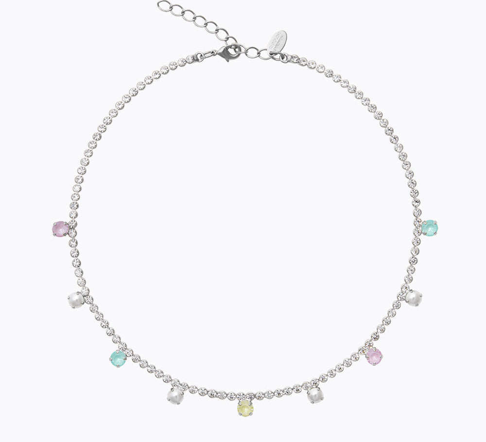 Caroline Svedbom - Millie Necklace Soft Pastel Combo Rhodium