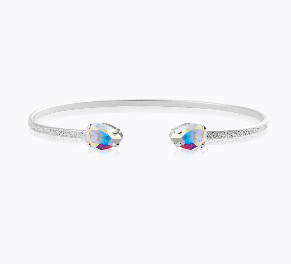 Caroline Svedbom - Petite Drop Bracelet Aurore Boreale Ab Rhodium
