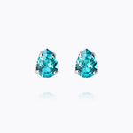 Caroline Svedbom - Superpetite Drop Earrings Aquamarine Rhodium