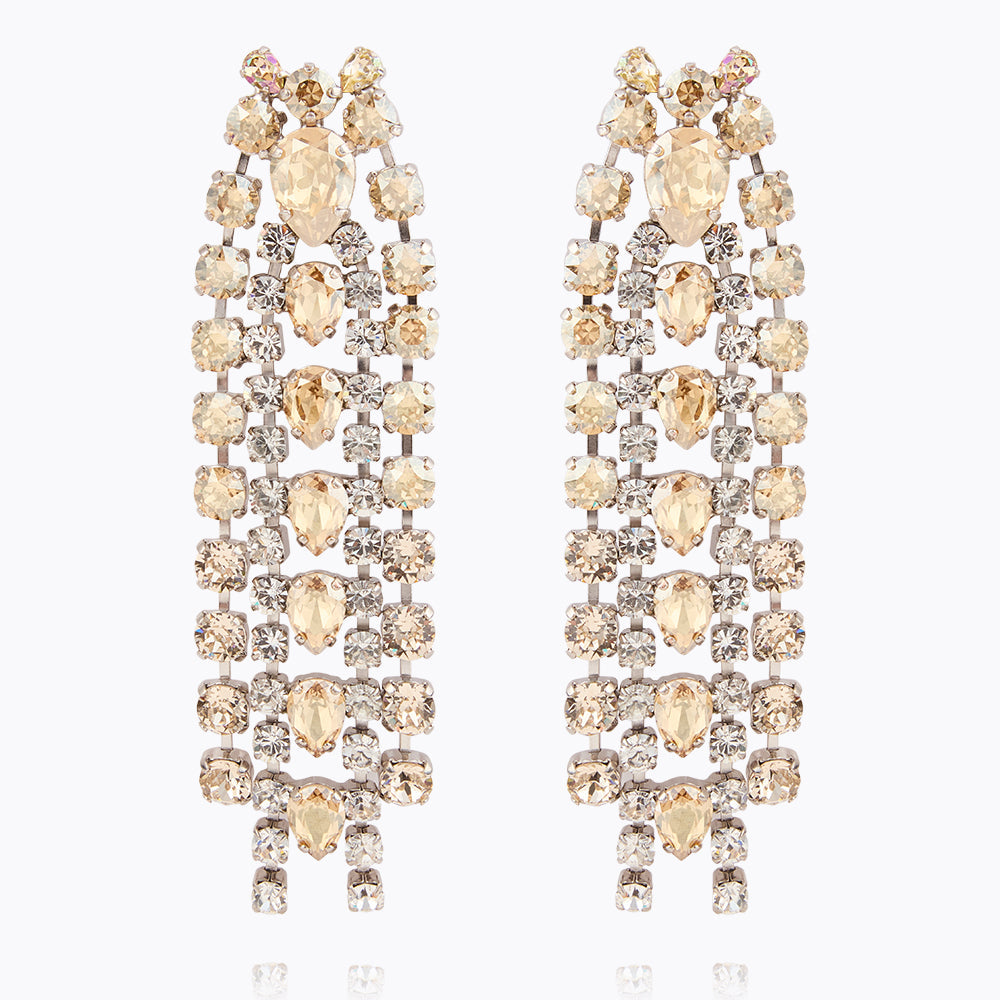 Caroline Svedbom - Penelope Earrings Golden Combo Rhodium