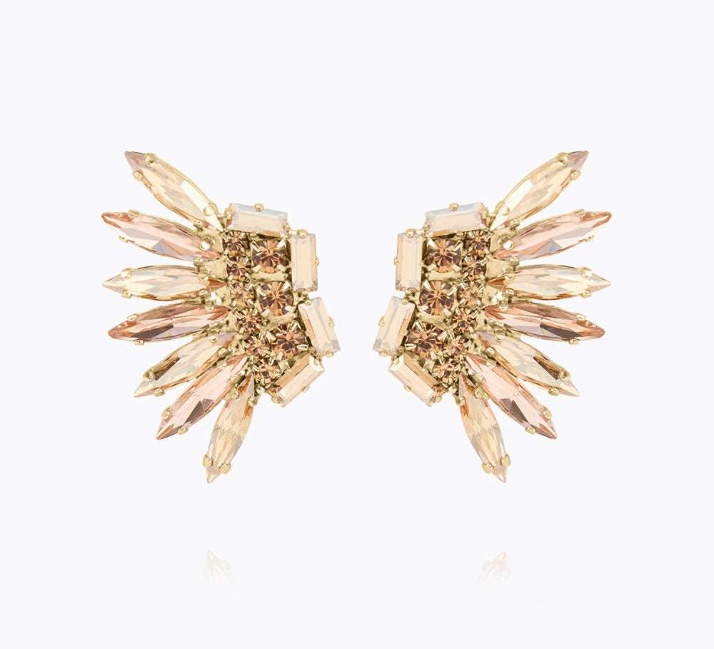 Feather Earrings / Golden Combo