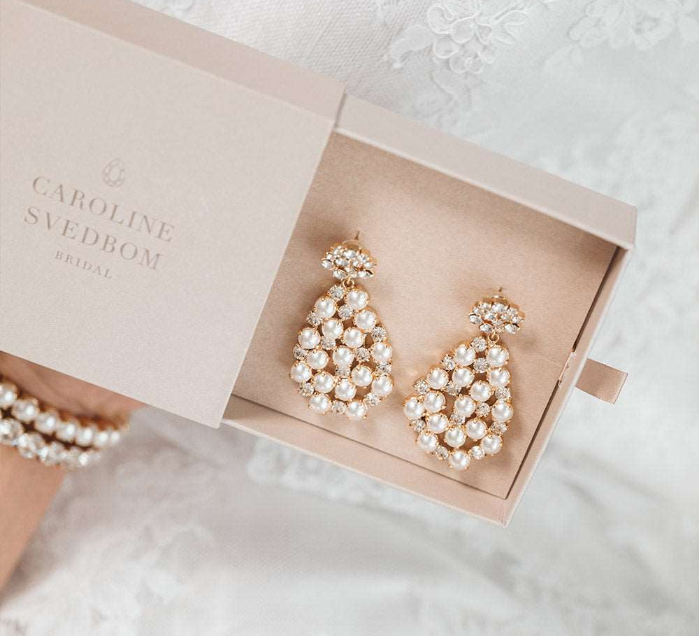 All Of Me Earrings / Pearl + Crystal