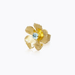 Caroline Svedbom - Anemone Ring Aquamarine Gold