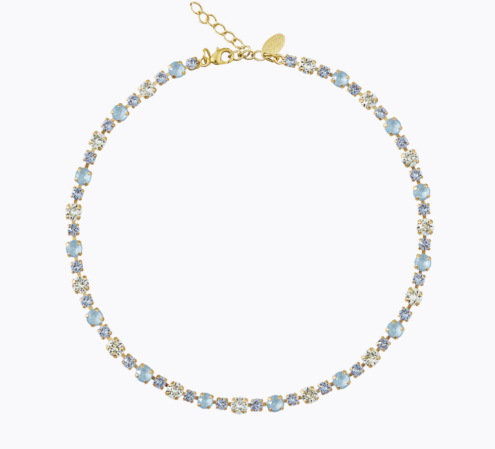 Caroline Svedbom - Calanthe Necklace Sky Combo Gold