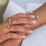 Caroline Svedbom - Sandra Ring Chrysolite Jonquil Gold