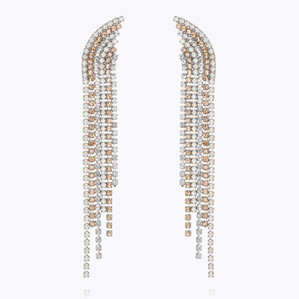 Caroline Svedbom - Diana Earrings Golden Combo Rhodium