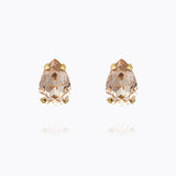 Caroline Svedbom - Petite Drop Stud Earrings Light Silk Gold
