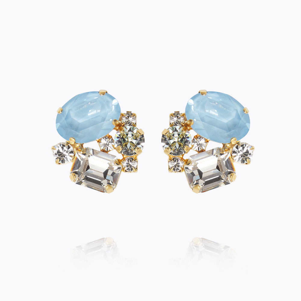 Caroline Svedbom - Mini Carolina Earrings Sky Combo Gold