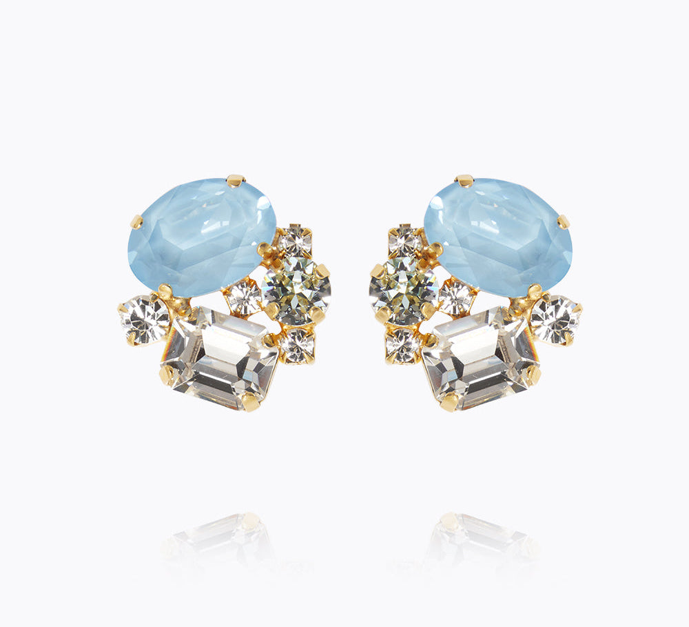 Caroline Svedbom - Mini Carolina Earrings Sky Combo Gold
