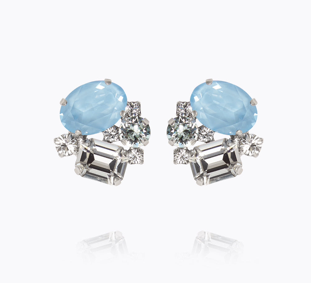 Caroline Svedbom - Mini Carolina Earrings Sky Combo Rhodium