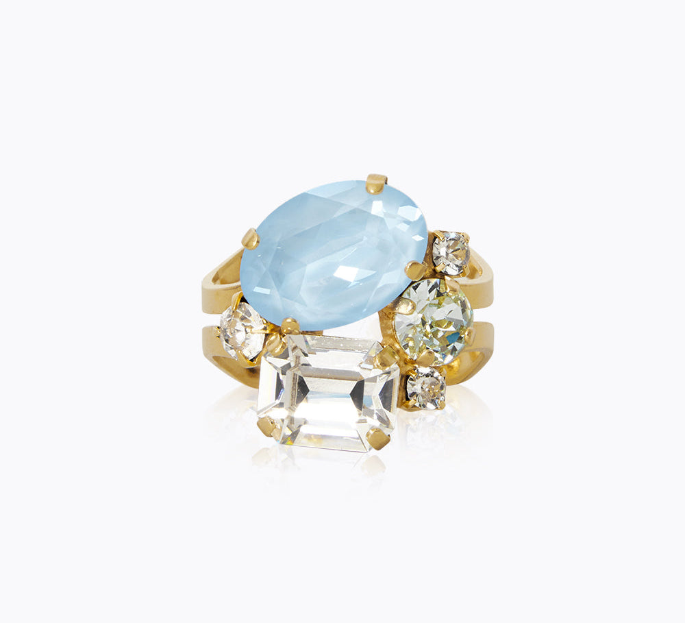 Caroline Svedbom - Mini Carolina Ring Sky Combo Gold