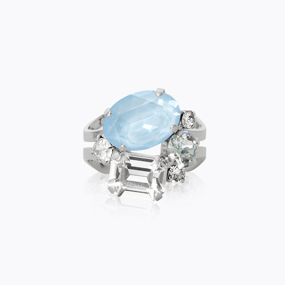 Caroline Svedbom - Mini Carolina Ring Sky Combo Rhodium