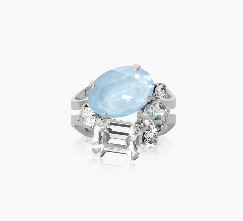 Caroline Svedbom - Mini Carolina Ring Sky Combo Rhodium