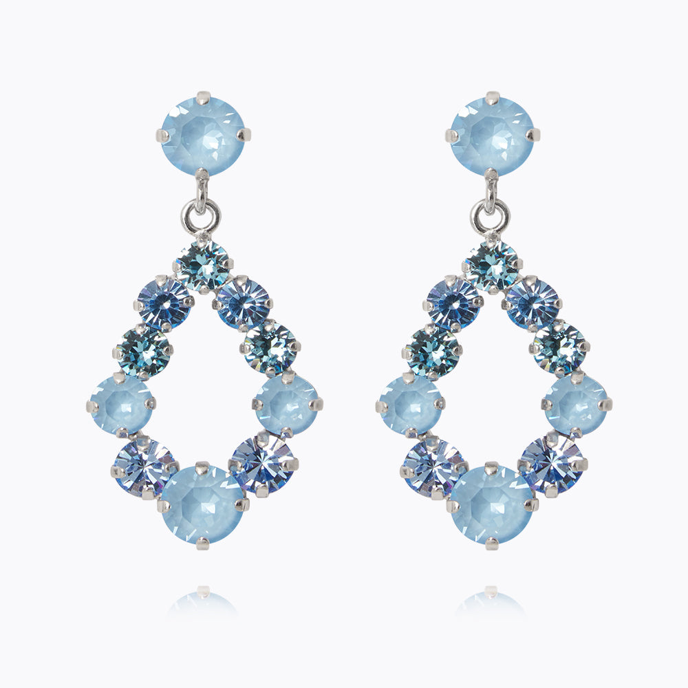 Caroline Svedbom - Mini Delia Earrings Sky Combo Rhodium