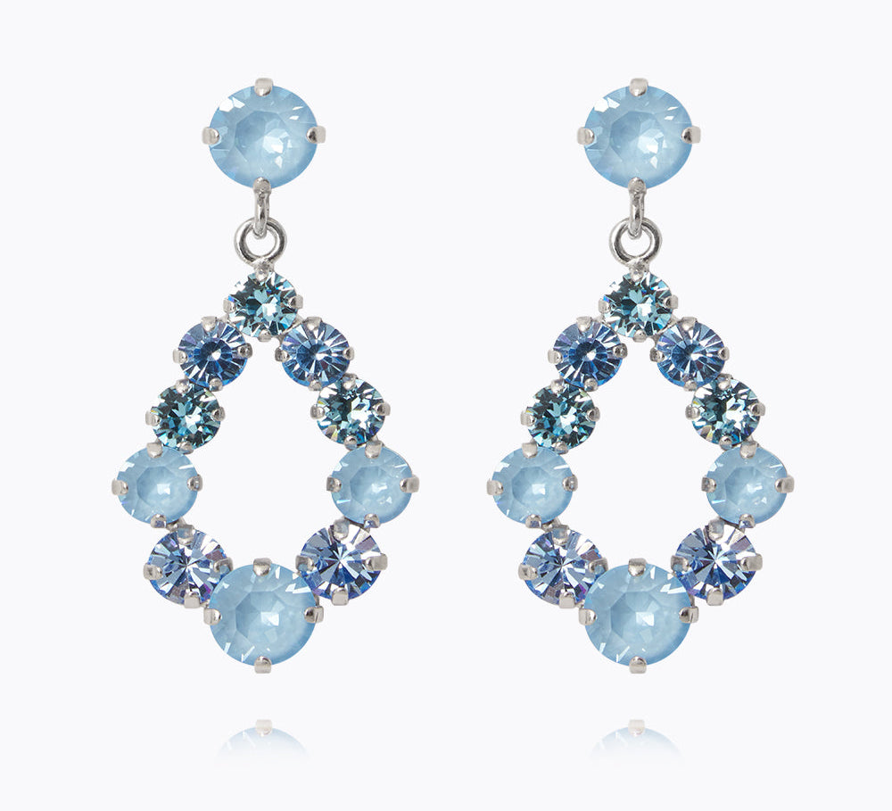 Caroline Svedbom - Mini Delia Earrings Sky Combo Rhodium