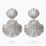 Caroline Svedbom - Mirella Grande Earrings Rainbow Combo Rhodium