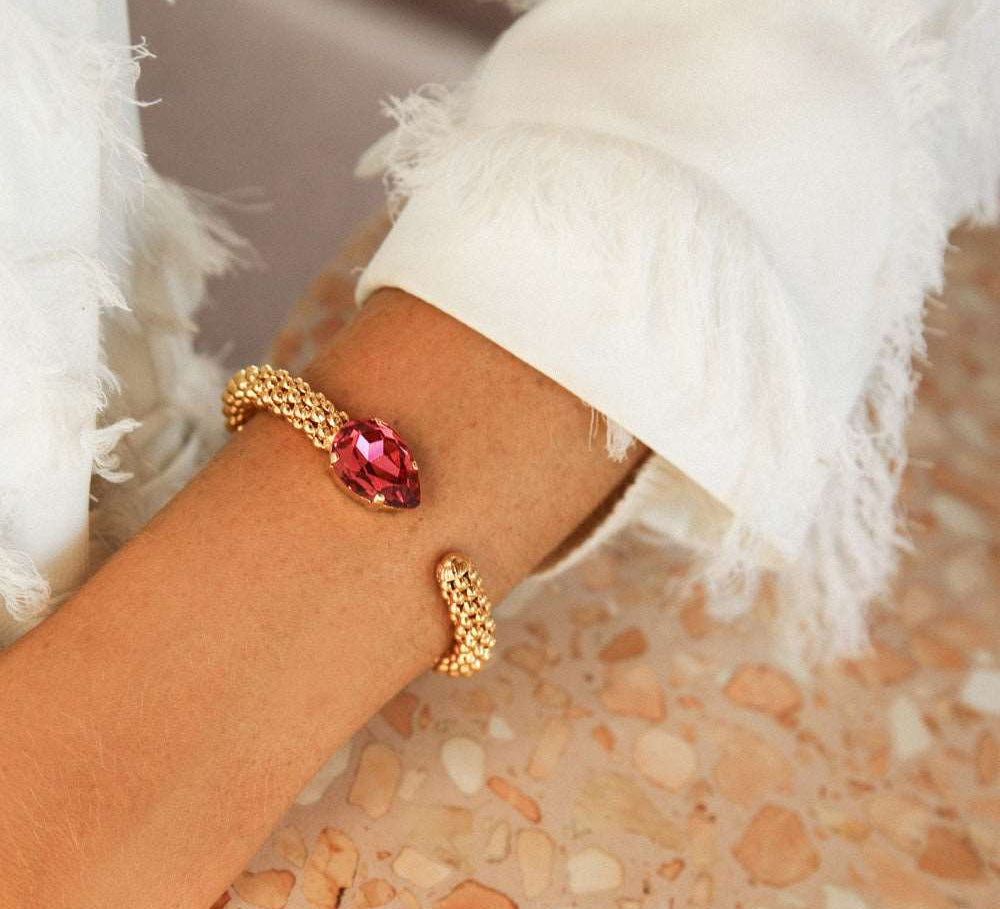 Classic Rope Bracelet / Mulberry Red