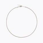 Caroline Svedbom - Petite Rope Necklace Rhodium Rhodium