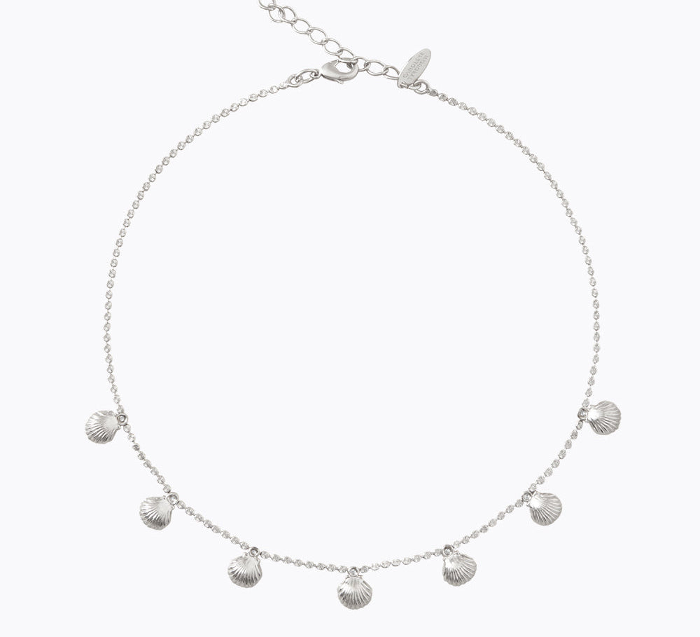 Caroline Svedbom - Petite Shell Choker Rhodium Rhodium