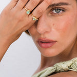Caroline Svedbom - Sandra Ring Chrysolite Jonquil Gold