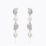 Caroline Svedbom - Shell Pearl Earrings Pearl Rhodium