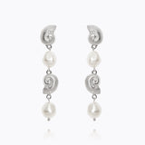 Caroline Svedbom - Shell Pearl Earrings Pearl Rhodium