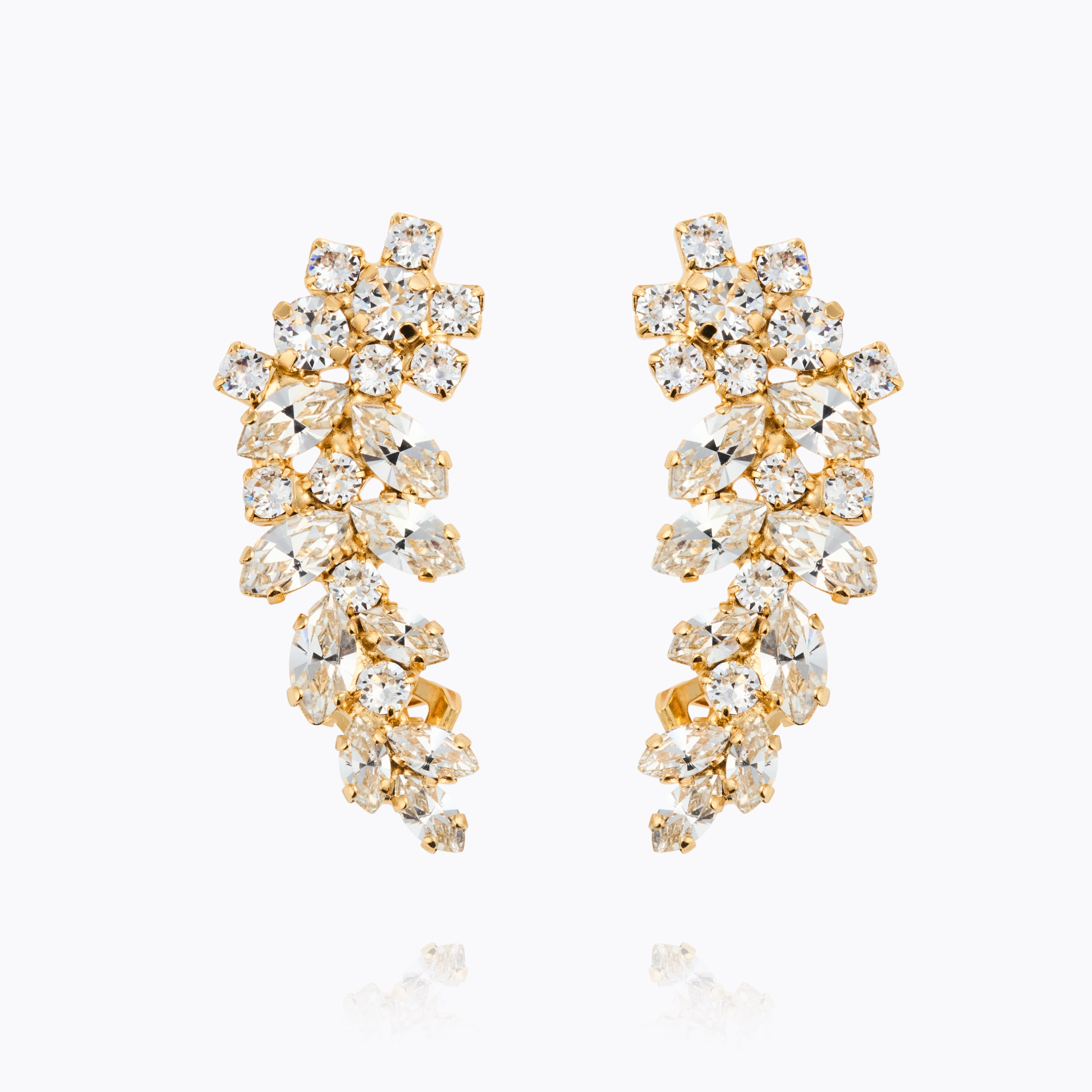 Caroline Svedbom - Stay Together Earrings Crystal Gold