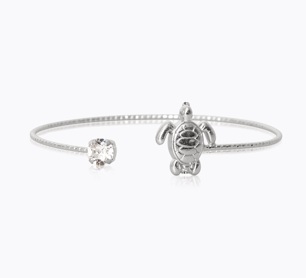 Caroline Svedbom - Turtle Bracelet Crystal Rhodium