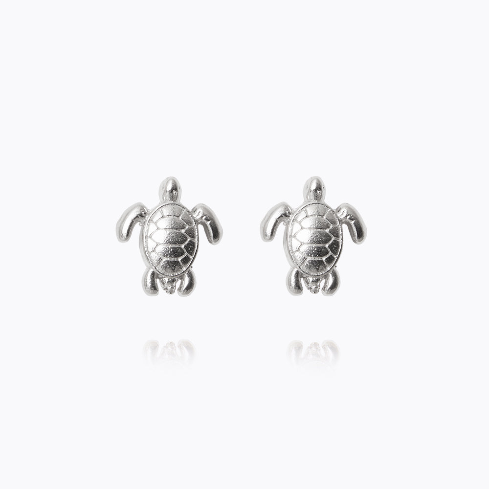 Caroline Svedbom - Turtle Earrings Rhodium Rhodium