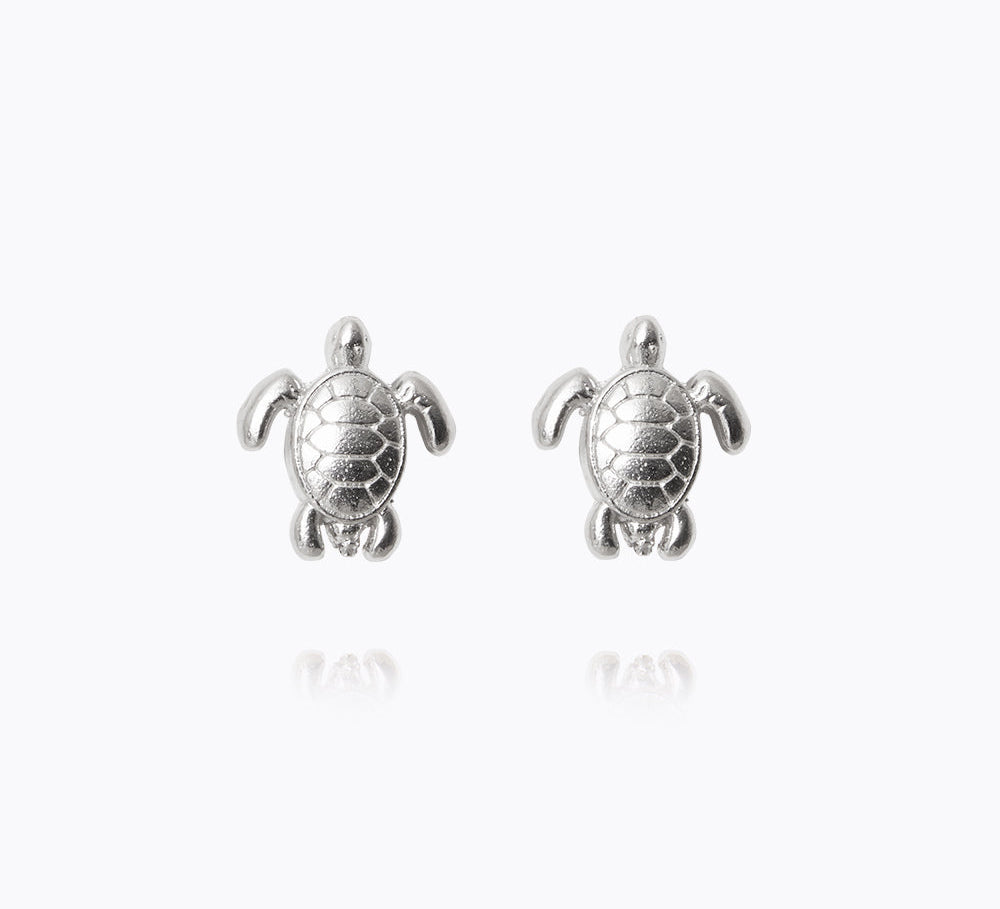 Caroline Svedbom - Turtle Earrings Rhodium Rhodium