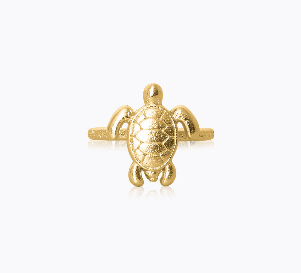 Caroline Svedbom - Turtle Ring Gold Gold