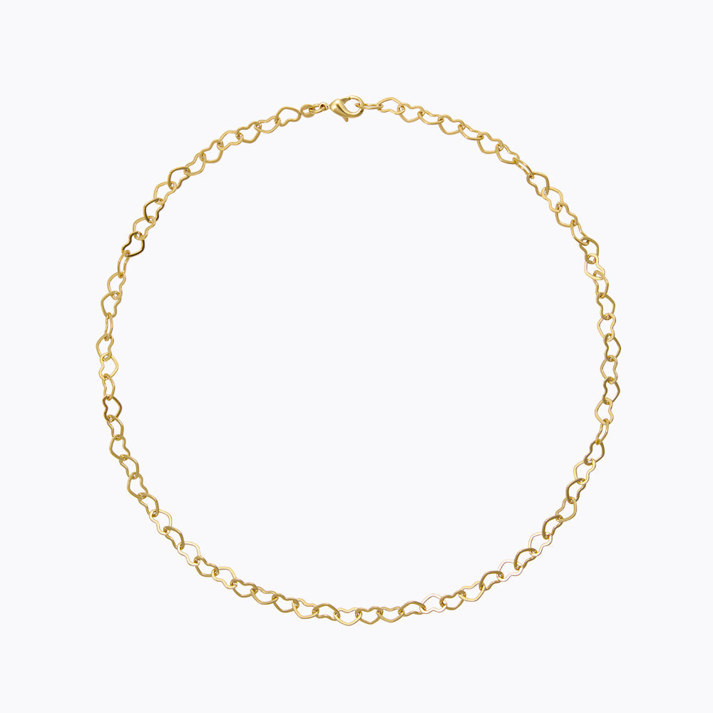 Caroline Svedbom - Heart Chain Necklace Gold Gold