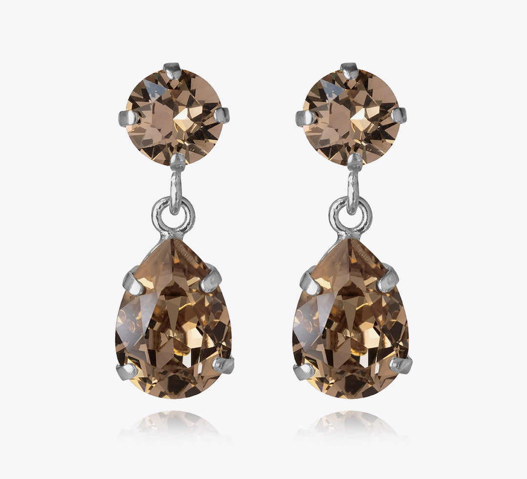 Mini Drop Earrings / Greige