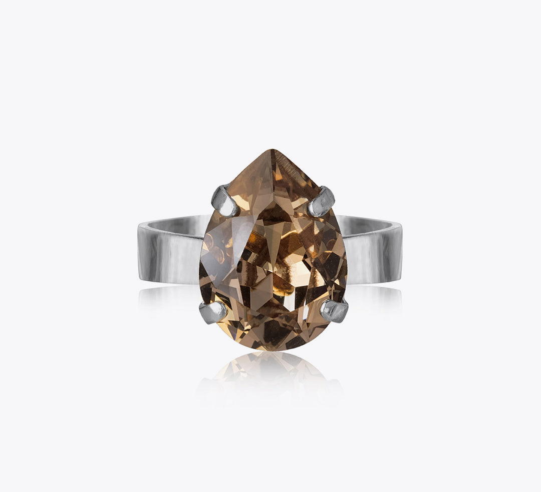 Mini Drop Ring / Greige