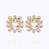 Caroline Svedbom - Peony Earrings Crystal Gold