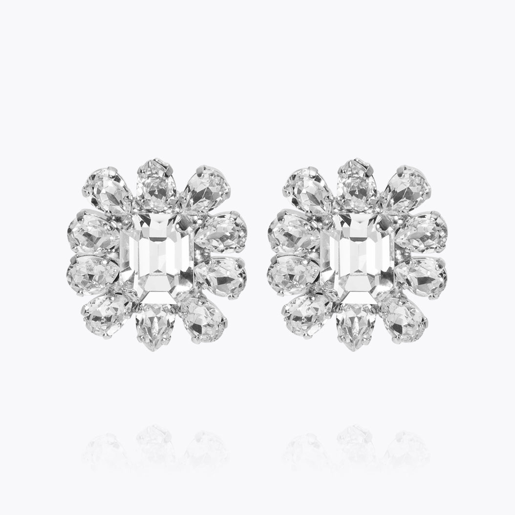 Caroline Svedbom - Peony Earrings Crystal Rhodium