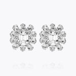 Caroline Svedbom - Peony Earrings Crystal Rhodium
