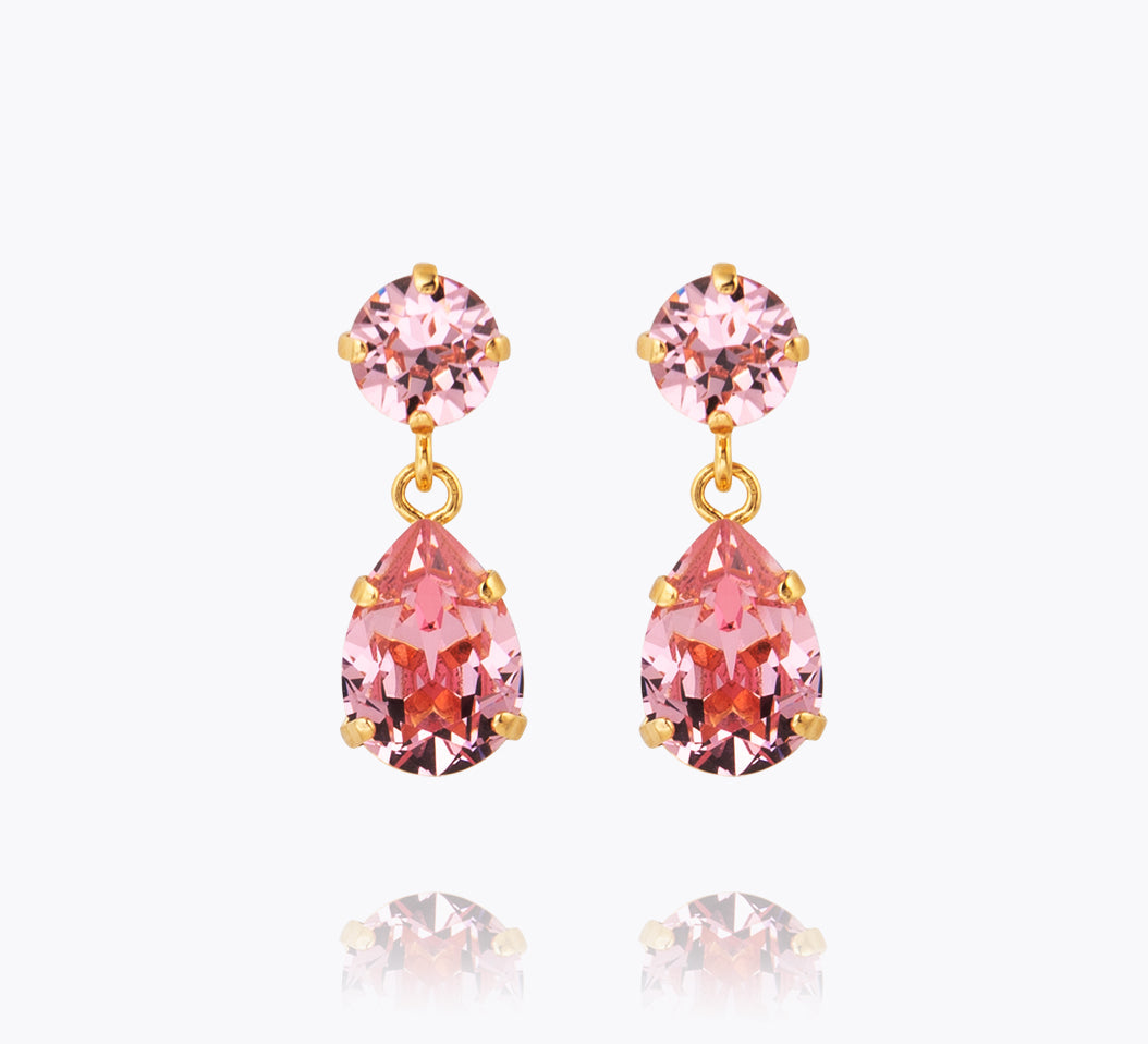 Caroline Svedbom - Mini Drop Earrings Light Rose Gold